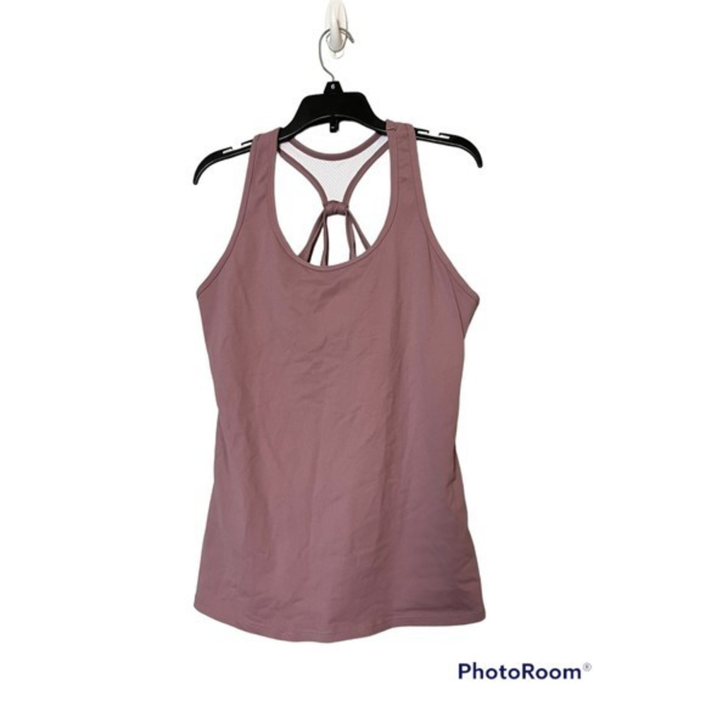 Gym workout tank with bra size‎ S purple